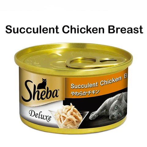 Sheba Can Cat Wet Food  Succulent Chicken Breast  85gm