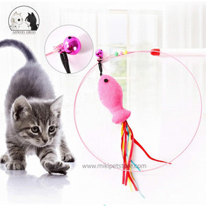 Interactive Steel Wire Cat Teaser Toy
