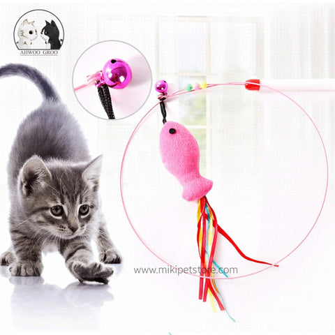 Interactive Steel Wire Cat Teaser Toy