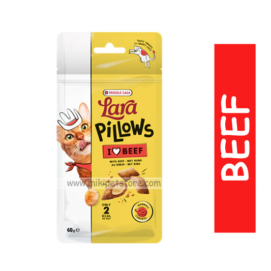 Versele Laga  cat treat Pillows with Beef Hairball Control Treats 60gm
