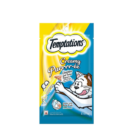 Temptations Creamy Cat Treats with Chicken & Tuna Flavor