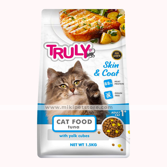 Truly Grain Free Super Premium Dry Cat Food Skin & Coat Adult Tuna 1.5KG