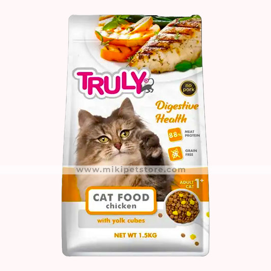 Truly Grain Free Super Premium Dry Cat Food Digestive Health Adult Chicken 1.5KG