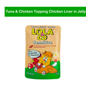 Lola & Co Sensitive Tuna & Chicken with Chicken Liver Pouch 80g