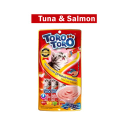 Toro Toro Creamy Treat Tuna & Salmon with B-Complex 75g (15gX5)