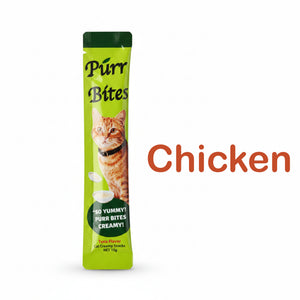 Purr Bites Chicken Flavor Creamy Cat Snacks 15gm