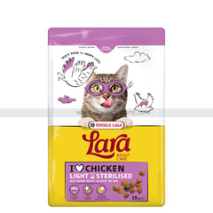 Versele Laga Lara Adult Care Dry Cat Food Light Sterilised with Chicken