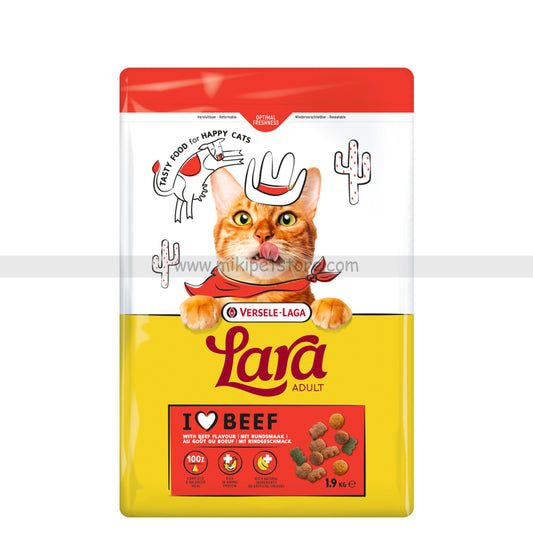 Versele Laga Lara Adult Dry Cat Food with Beef Flavour