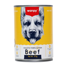 Wanpy Holistic Formulation Dog Wet Food Beef Can 375g | Grain-Free Premium Dog Food