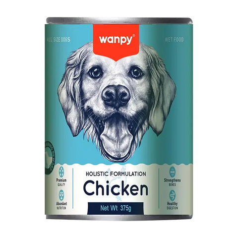 Wanpy Holistic Formulation Dog Can Food Chicken 375g