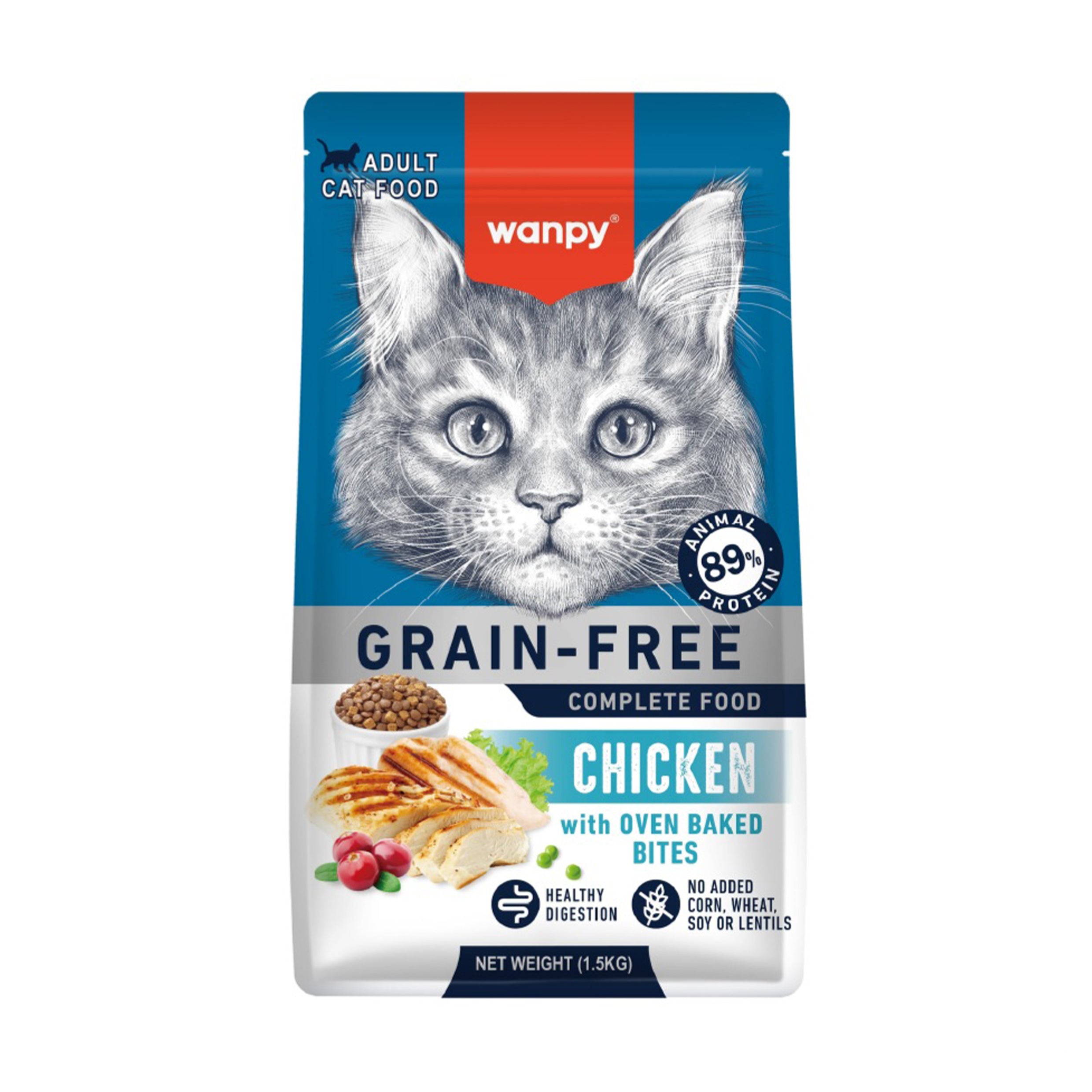Wanpy Grain Free Adult Dry Cat Food Chicken