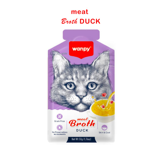 Wanpy Meat Broth Duck for Cats 50g