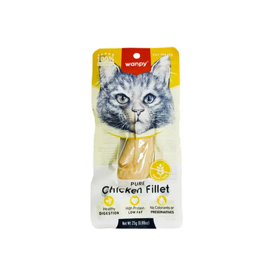 Wanpy Pure Chicken Fillet for Cats 25gm
