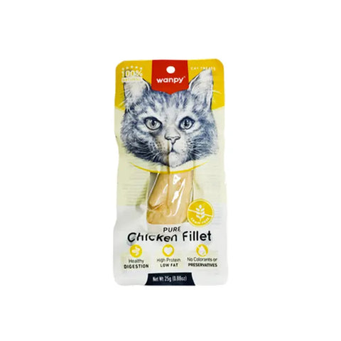 Wanpy Pure Chicken Fillet for Cats 25gm