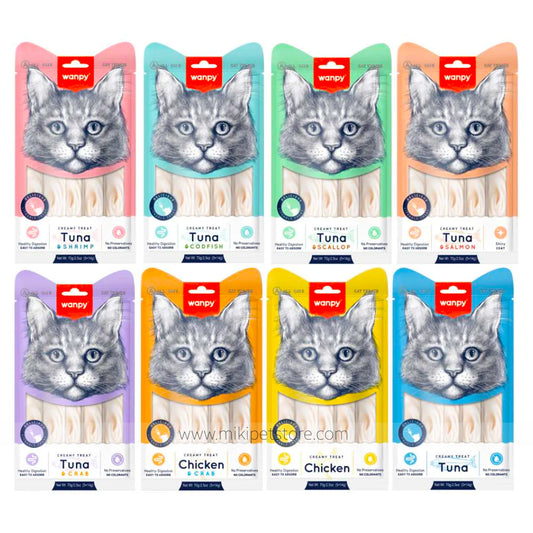Wanpy - Creamy Lickable Cat Treats (14gx5)