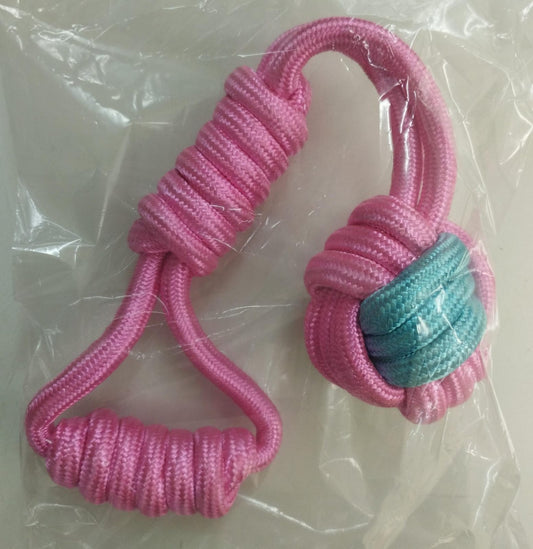 Woven in Ball Rope Pull Dog Toy