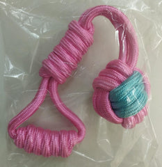 Woven in Ball Rope Pull Dog Toy