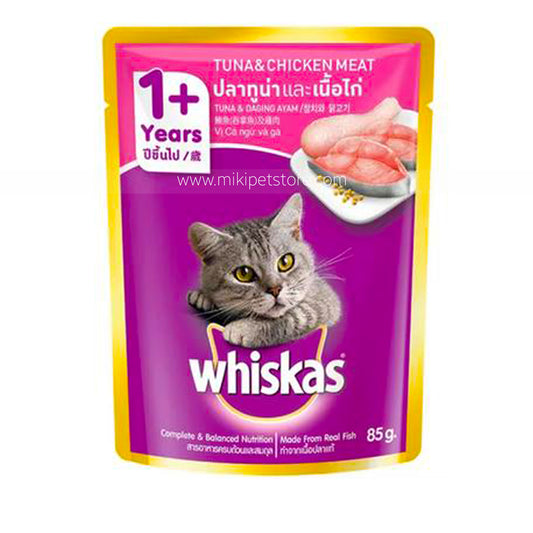 Whiskas Cat Pouch Chicken and Tuna For Adult 85g