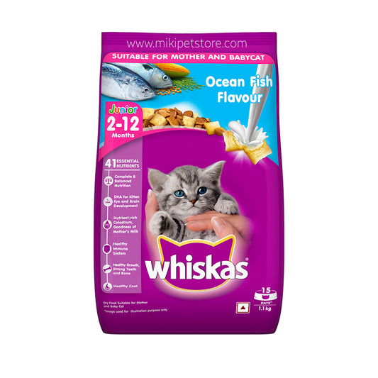 Whiskas Kitten Dry Food, Ocean Fish with Milk