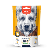 Wanpy Oven Roasted Dog Treat Beef Steaks 100gm