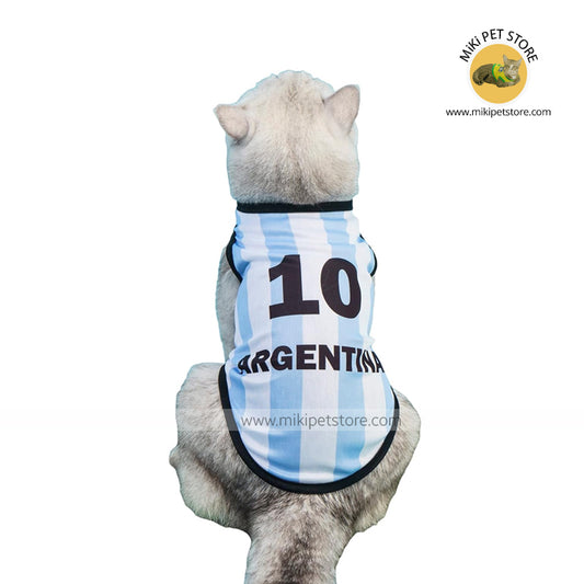 World Cup Argentina Jersey for Cats and Dogs