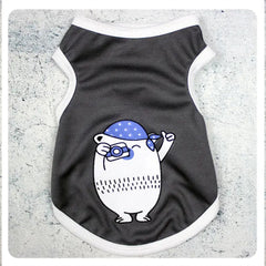 Summer Pet Vest – Breathable Cartoon Print Clothes for Cats & Small Dogs