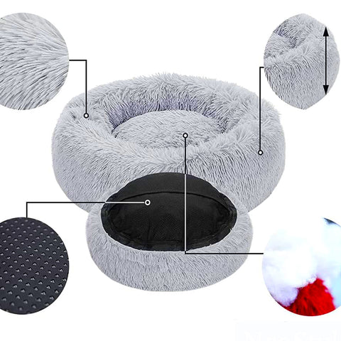 Soft Plush Round Pet Bed