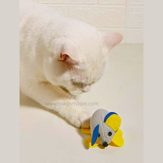 Funny Shaking Plush Mouse – Interactive Cat Teaser Toy