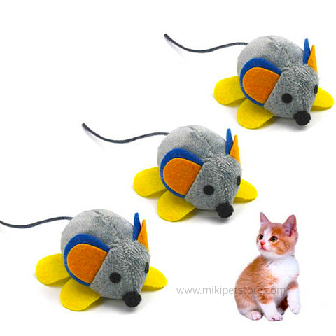 Funny Shaking Plush Mouse Interactive Cat Teaser Toy