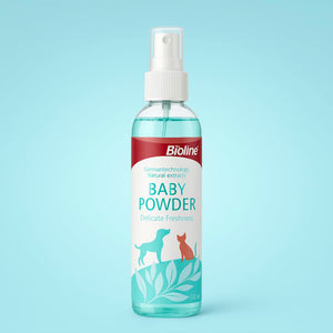 Bioline Pet Perfume Baby Powder Flavor  Cats & Dogs Perfume 118ml