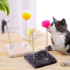 Interactive Cat Spring Toy