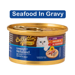 Bellotta Cat Food Canned Seafood In Gravy 85 gm