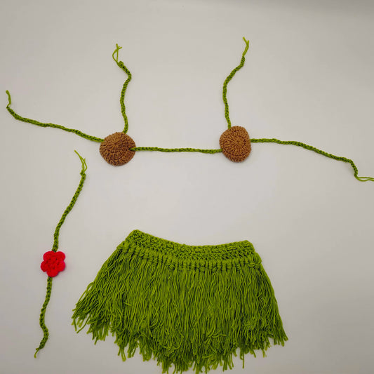 Kitty Costume – Cute Hawaiian Skirt & Top Set for Cats