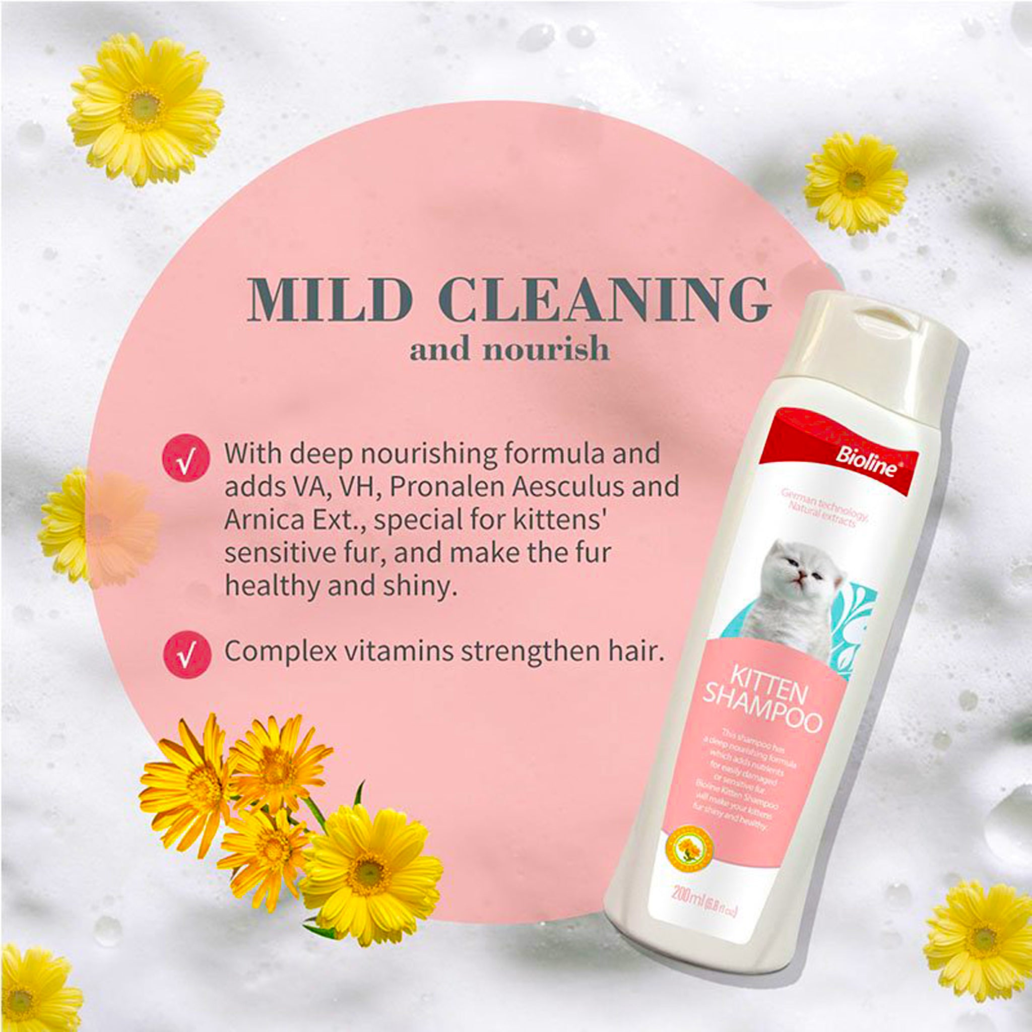 Bioline Cat Kitten Shampoo- 200ml