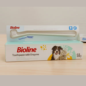 Bioline Cat and Dog Toothpaste with Enzyme 50g