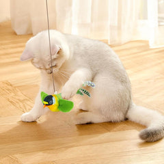 Realistic Chirping Fun Flying Bird Cat Toy