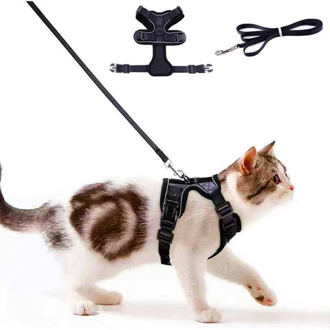 Escape Proof Cat Harness and Leash Set Breathable Mesh Vest