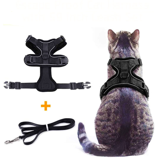 Escape-Proof Cat Harness and Leash Set – Breathable Adjustable Vest for Cats, Kittens & Small Dogs