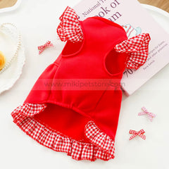 Multi-Color Bow Pet Dress – Spring/Summer Party & Birthday Skirt for Cat & Puppies