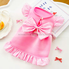 Multi-Color Bow Pet Dress – Spring/Summer Party & Birthday Skirt for Cat & Puppies