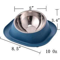 NoSpill Anti Pet Bowl for Cats Kittens & Small Dogs