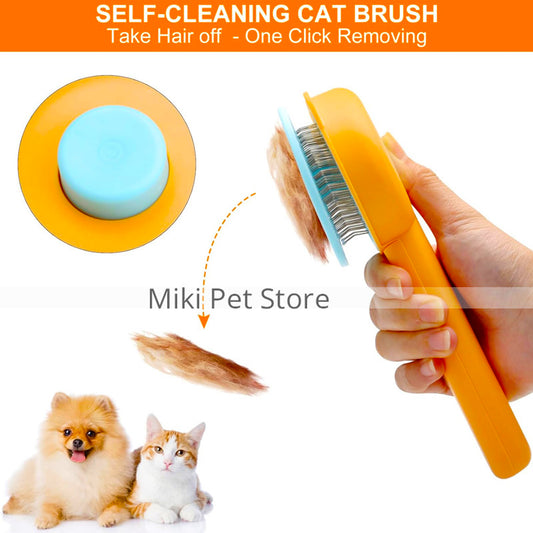 Multi-Purpose Pet Grooming Brush – Effective Shedding & Hair Removal for Cats & Dogs