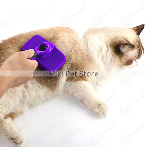 Self Cleaning Pet Slicker Brush for cats and dogs