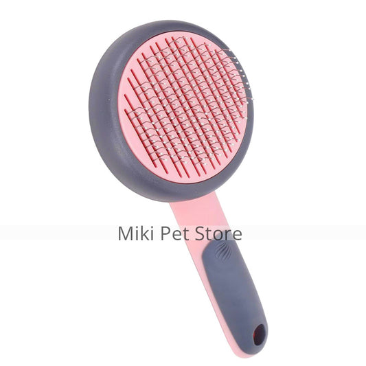 Cat Hair Shedding Needle Comb, Pet Slicker Brush Safe Massage Self Cleaning Prevent Slip for Loose Hair