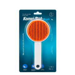 Colourful Self-Cleaning Pet Grooming Brush  Hair Remover Pin Comb for Cats & Dogs