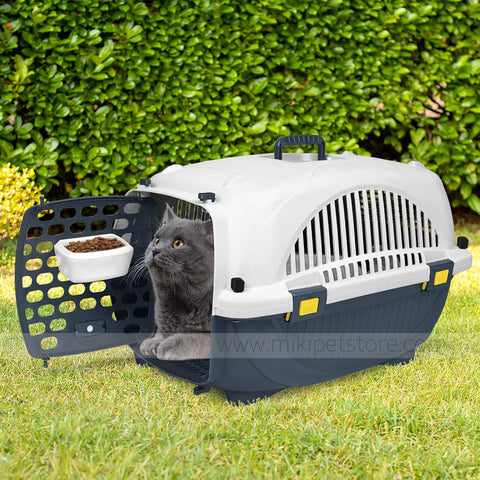 Airline Approved 60 cm Plastic Pet Carrier for Cats and Small Dogs