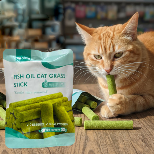 Fish Oil Cat Grass Stick 30gm