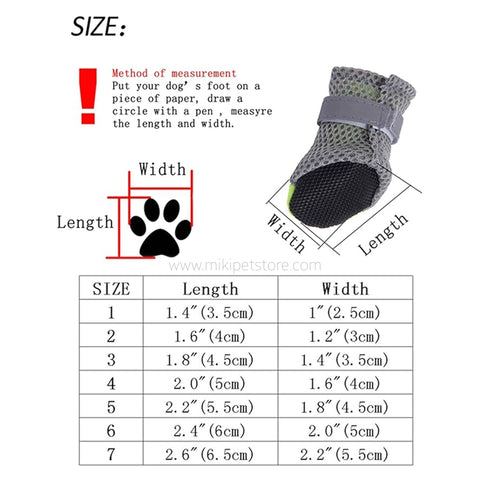 4Pcs Waterproof Winter Anti Slip Pet Boots