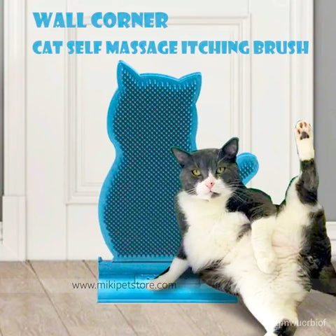 Cat Self Grooming Corner Brush Scratcher Massage Comb