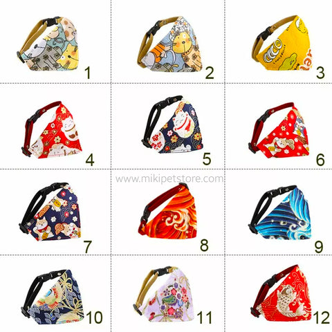 Adjustable Triangle Dog & Cat Bandana Collar Stylish Pet Bib Scarf